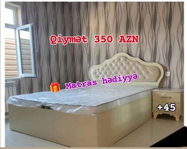 Çarpayılar: Yeni, İkinəfərlik çarpayı, Bazasız, Matras ilə, Siyirməsiz, Azərbaycan — 26