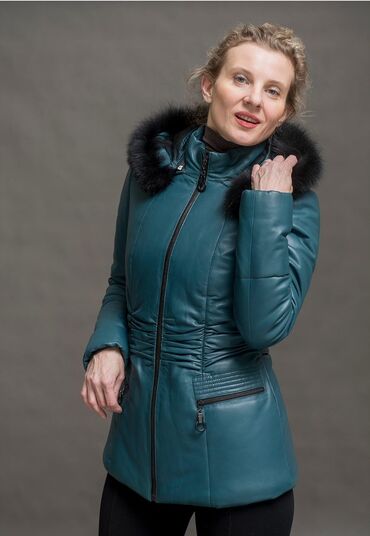 Кожаные куртки: Кожаная куртка, Натуральная кожа, С меховой отделкой, Стандарт — 8