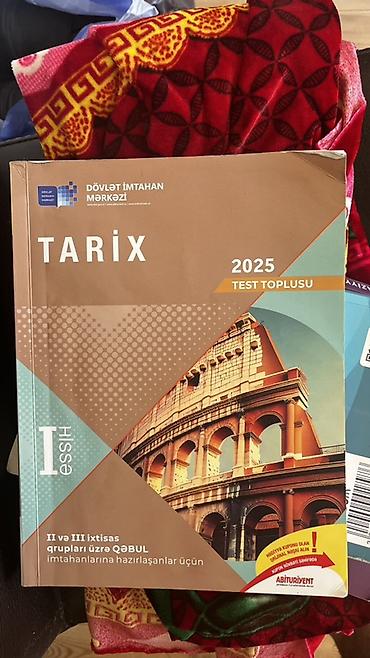 Kitablar və jurnallar: Məhsul: “Tarix – 2025 Test Toplusu” (I hissə) Nəşriyyat/instansiya — 1