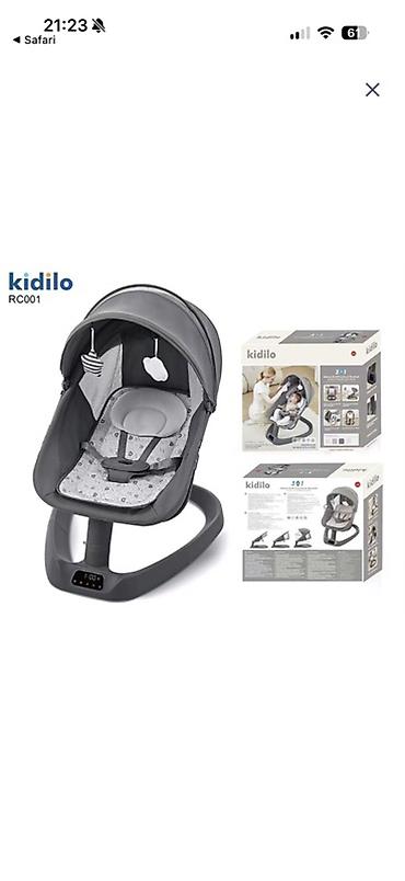 Beşiklər: Kidilo RC001 3‑ü‑1 elektrikli beşik/uşaq yelləncəyi. Heç istifadə — 1