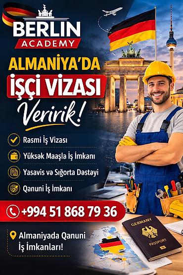 Əməkdaş axtarışı (vakansiyalar): Almaniyada qanuni işləmək istəyənlər üçün xidmət! Berlin Academy — 1