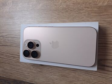 лист стекло: IPhone 16 Pro, Жаңы, 256 ГБ, Desert Titanium, Заряддоочу түзүлүш, Коргоочу айнек, Каптама, 100 %