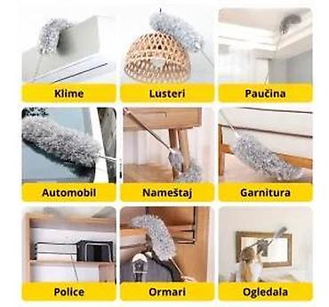 Kućna hemija i proizvodi za kuću: Teleskopski perjač za prašinu sa mikrovlaknom - Produživa drška do — 17