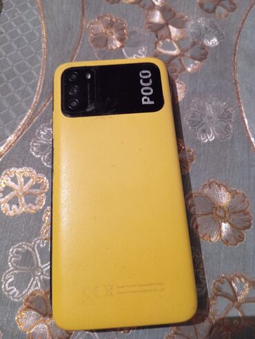 Poco: Poco M3, 64 GB, rəng - Sarı, Sensor, Barmaq izi, Simsiz şarj