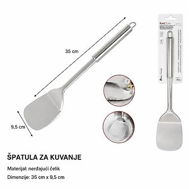 KMT ravna lopata/špatula sa okruglom ručkom od nerđajućeg čelika -