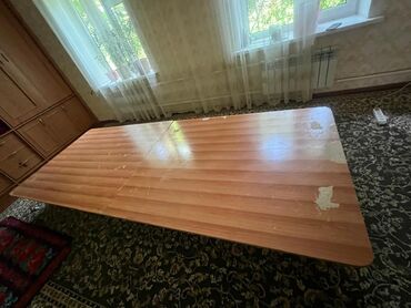 мебель белая: Стол для зала, Б/у, Не раскладной, Прямоугольный, Дерево
