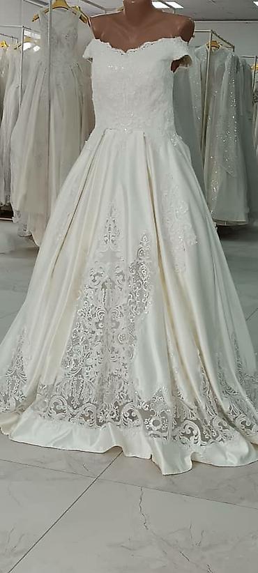 Свадебные платья: Свадебное платье, Закрытое, Мусульманское, Открытая спина, Русалка, Б/у — 17