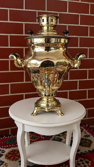 koz samovarı: Misin samovar – klassik rus üslubunda, cilalanmış pirinç korpuslu — 1