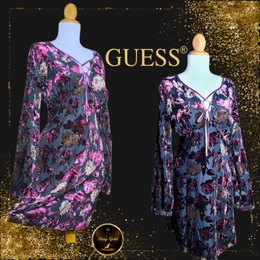 original farmerice prodaja: Guess S (EU 36), color - Multicolored, Cocktail, Long sleeves