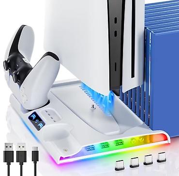 asus maticne ploce: PS5 Slim multifunkcionalno postolje – hlađenje + punjač za 2 — 2