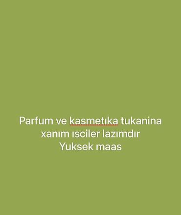 Satış məsləhətçisi tələb olunur, Yalnız qadınlar üçün lalafo.az -da Satış məsləhətçisi tələb olunur, Yalnız qadınlar üçün
