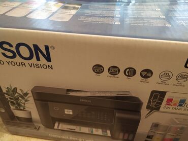 Принтеры: Epson l5190 printeri satilir. Tezedir ve salafandadir. Qutusu bele