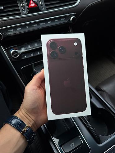 IPhone 18 Pro Max, Новый, 512 ГБ, Бордовый, Кабель, Коробка, 100 %