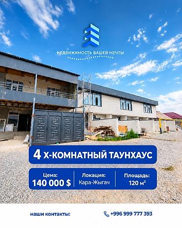 variant kg: 3 комнаты, 120 м², Кара-Жыгач ж/м Газ, Канализация, Холодная вода — 1