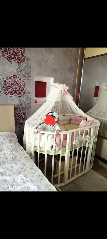 Детская мебель: Для девочки и мальчика, Б/у, Колыбель, Без бортиков, С матрасом — 1