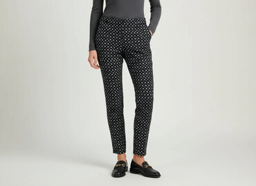 c and a spodnie: H&M, Spodnie materiałowe damskie, rozmiar 2XS