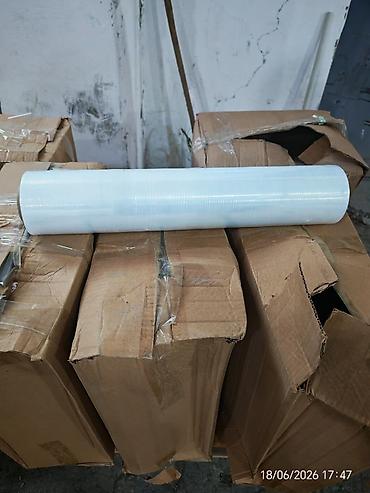 qablasdirma: Streç plyonka rulonları Məhsul: şəffaf streç (LDPE/LlDPE) plyonka, əl — 1