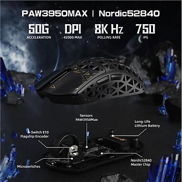 компьбтер: ATTACK SHARK R5 Ultra — флагманская сверхлёгкая игровая мышь для — 6