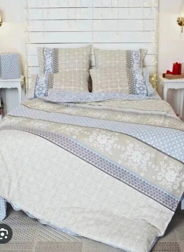 Комплекты постельного белья: Постельное бельё 100% хлопок, постельное бельё, наволочки, подушки — 12