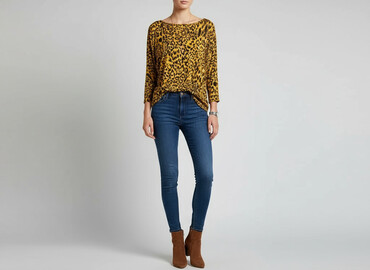 bluza w panterke: Bluzka damska, rozmiar S