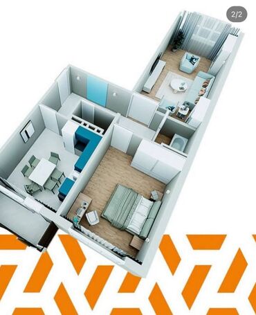 купить квартиру молодежный квартал: 2 комнаты, 70 м², Элитка, 5 этаж, ПСО (под самоотделку)