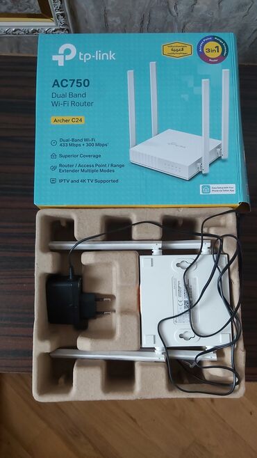 Planşetlər: Tp-Link router Archer C24/5G Təp-təzədir, cəmi 3 gün işlədi
