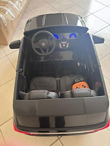 oyuncaq dəmir maşın: Uşaq elektrik maşını – Mercedes üslublu, JHW8888 nömrə paneli ilə - — 3