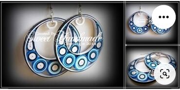 Minđuše: Pirsing, Handmade, Materijal: Epoksi smola — 54