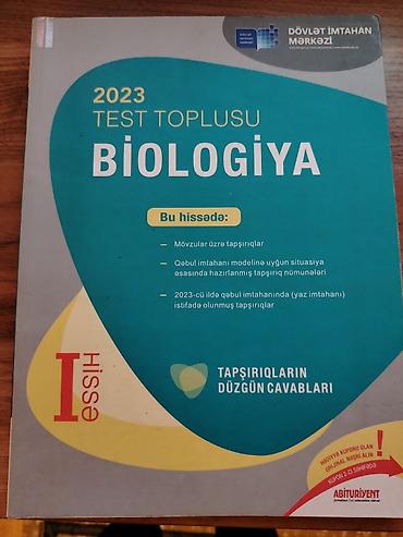 velosiped al: Məhsul: 2023 “Test Toplusu – Biologiya” (DİM), I hissə və II hissə — 1