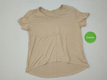 bluzki basic z dekoltem v: Look, T-shirt damski, rozmiar M — 2