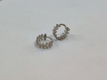 золотые серьги и кольцо: Серебро 925 пробы Серебряный серьги колечки Качество отличное