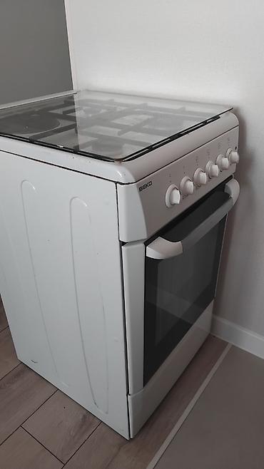 газовые плиты беко: Газовая печь, Beko, Б/у, Напольная, цвет - Белый, Полная оплата — 2