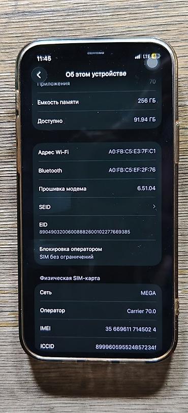 pc case: IPhone 12 Pro, Б/у, 256 ГБ, Pacific Blue, Чехол, Зарядное устройство, Кабель, 100 % — 5