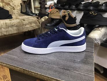 Кроссовки и спортивная обувь: Унисекс кеды Puma Suede оригинал - Материал верха: замша (гладкая