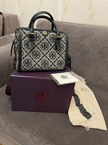Tory Burch top-handle/çiyin çantası - Material: Monogram naxışlı