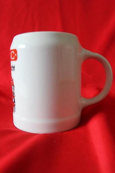 posuda za caj sa filterom: STARA PORCELANSKA KRIGLA ZA PIVO POLA LITRA, LILIEN PORCELAN | Stara — 1
