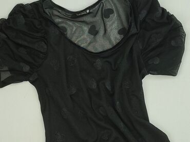 czarne prążkowane bluzki: River Island, Women's blouse, size S