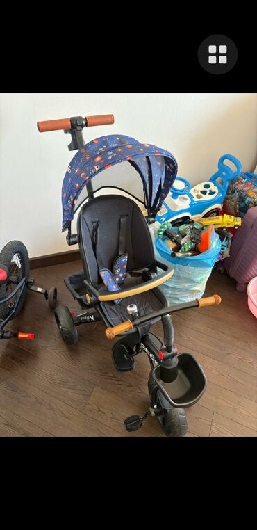 1 3 yaşlı uşaqlar üçün üçtəkərli velosipedlər: Yeni Üç təkərli Uşaq velosipedi 18", sürətlərin sayı: 9, Ödənişli çatdırılma