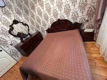 прованс мебель: Двуспальная кровать, 2 тумбы