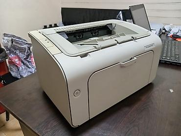 etiket printer: HP LaserJet P1005 monoxrom lazer printer - Növ: Qara-ağ lazer printer — 9