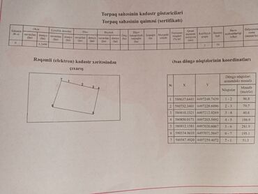 xırdalanda ev satışı: 525 sot, Kənd təsərrüfatı, Mülkiyyətçi, Kupça (Çıxarış)