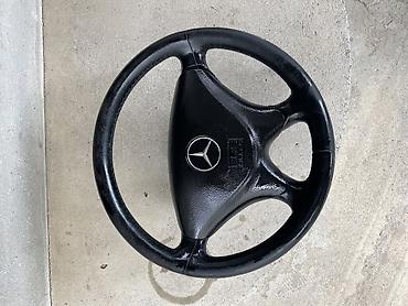 ikinci el tekerlek: Məhsul: Mercedes-Benz orijinal sükan - Rəng: qara - Material: dəri — 1