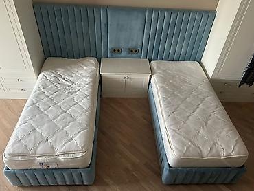 Мебель: Односпальная кровать, Б/у, С матрасом, длина - 200 см — 2