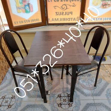Masa və oturacaq dəstləri: Stol stul masa ve oturacaq destleri Tek-Tek ve Komplekt Wekilde — 25