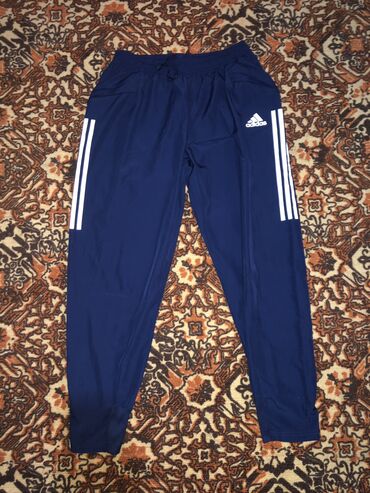 Брюки: Мужские брюки, L (EU 40), Adidas, Б/у, цвет - Синий