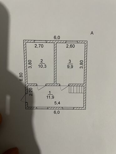 продается дача бишкек: Дача, 58 м², 3 комнаты, Собственник, Косметический ремонт