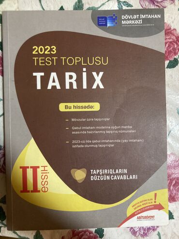 tarix test toplusu pdf yukle: Azərbaycan Tarixi Testlər 11-ci sinif, DİM, 2-ci hissə, 2023 il