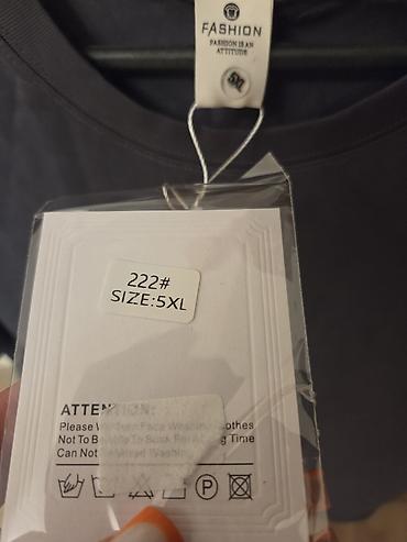 Kişi geyimləri: Futbolka, 5XL, rəng - Boz — 3