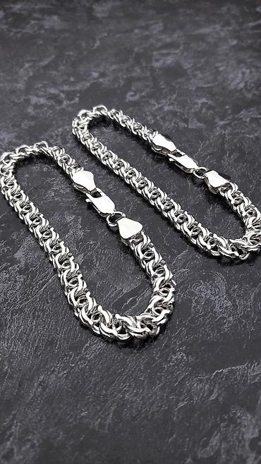 Серебряные цепочки: Цепочка, Проба 960, Мужские — 9