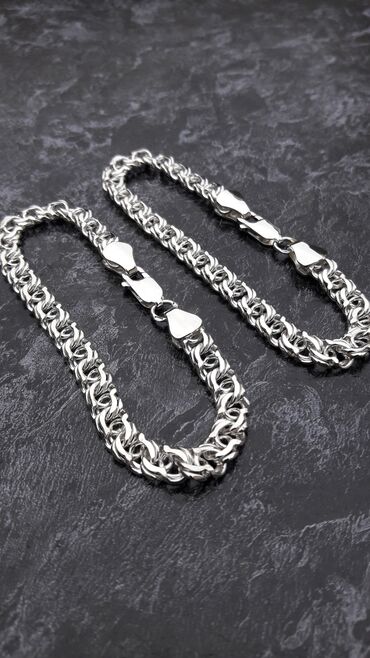 Серебряные цепочки: Серебряная цепь «Рамзес» 140 гр, 60 см Ручная работа, серебро 925 — 12